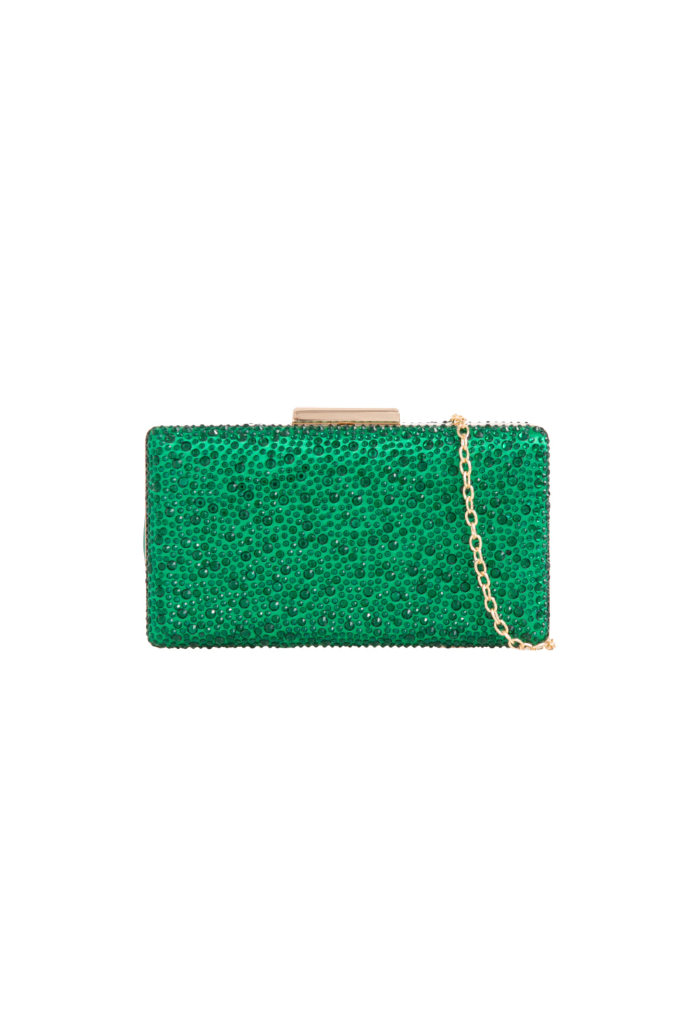 Green Glitter Evening Clutch Bag-0