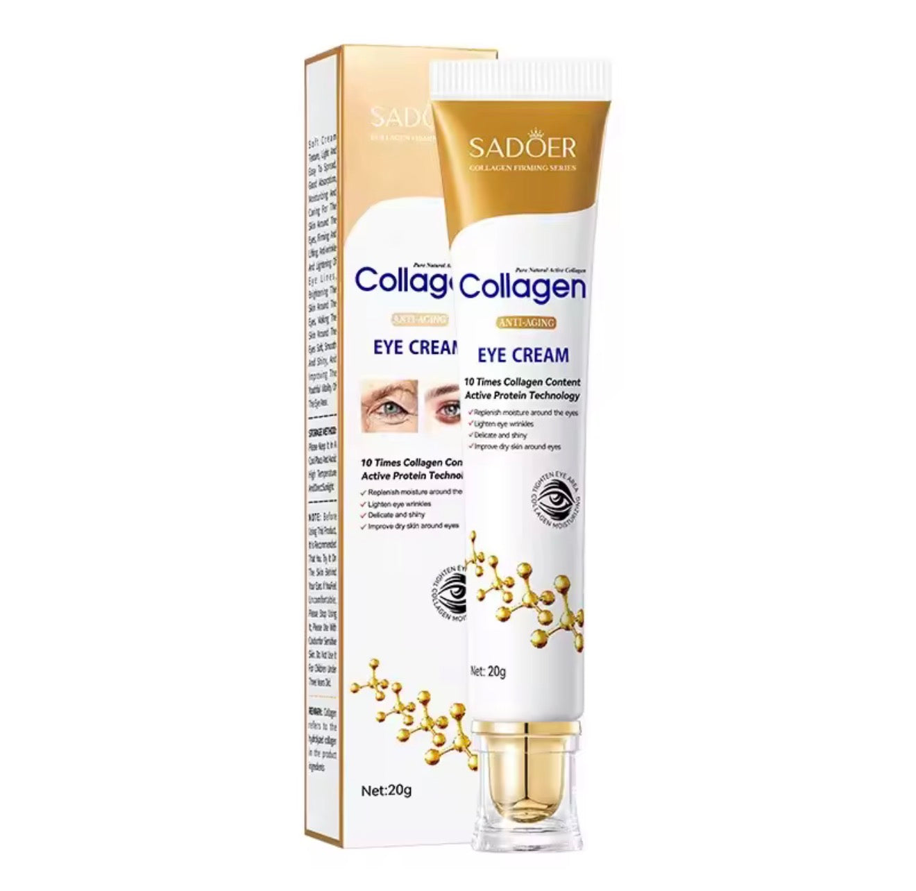 Sadoer Collagen Firming Eye Cream – Anti-Wrinkle & Rejuvenating Treatment.