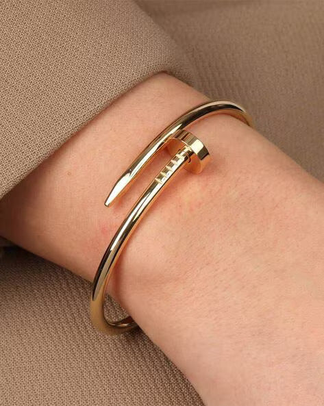 Elegant Nail Bracelet – Minimalist Screw Bangle Jewelry-4