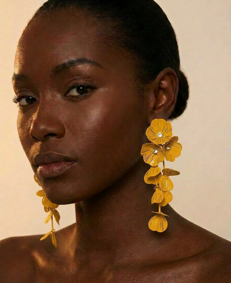 Floral Drop Earrings