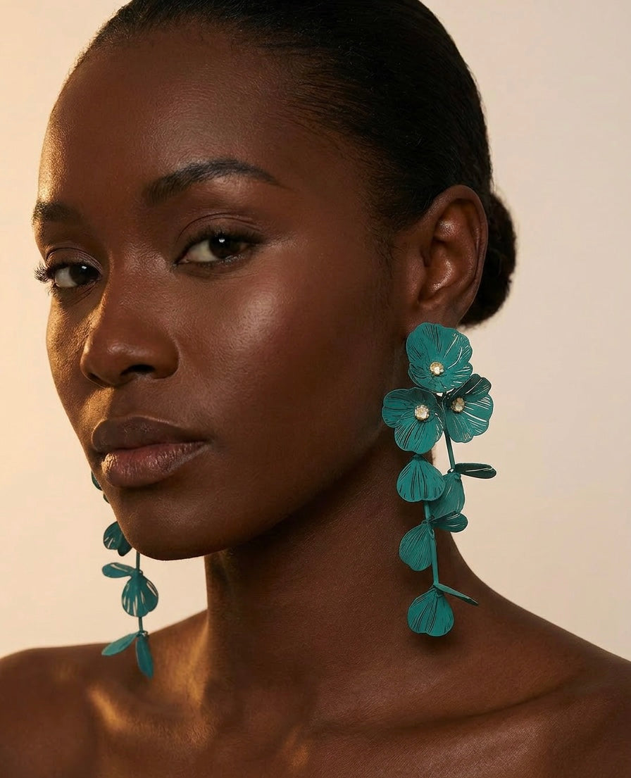 Floral Drop Earrings