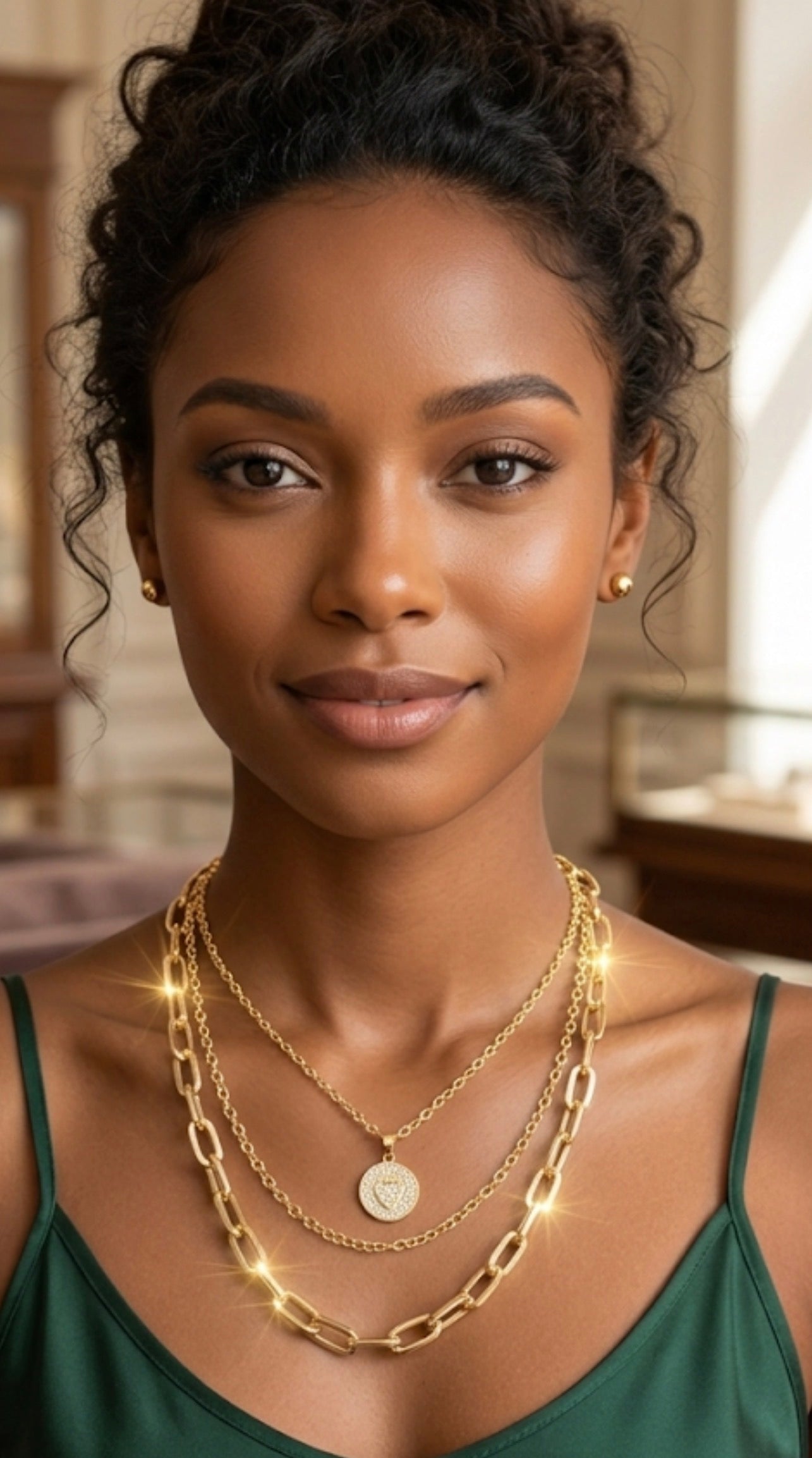 Elevated Elegance Multi-Layered Gold Plated Chain Necklace