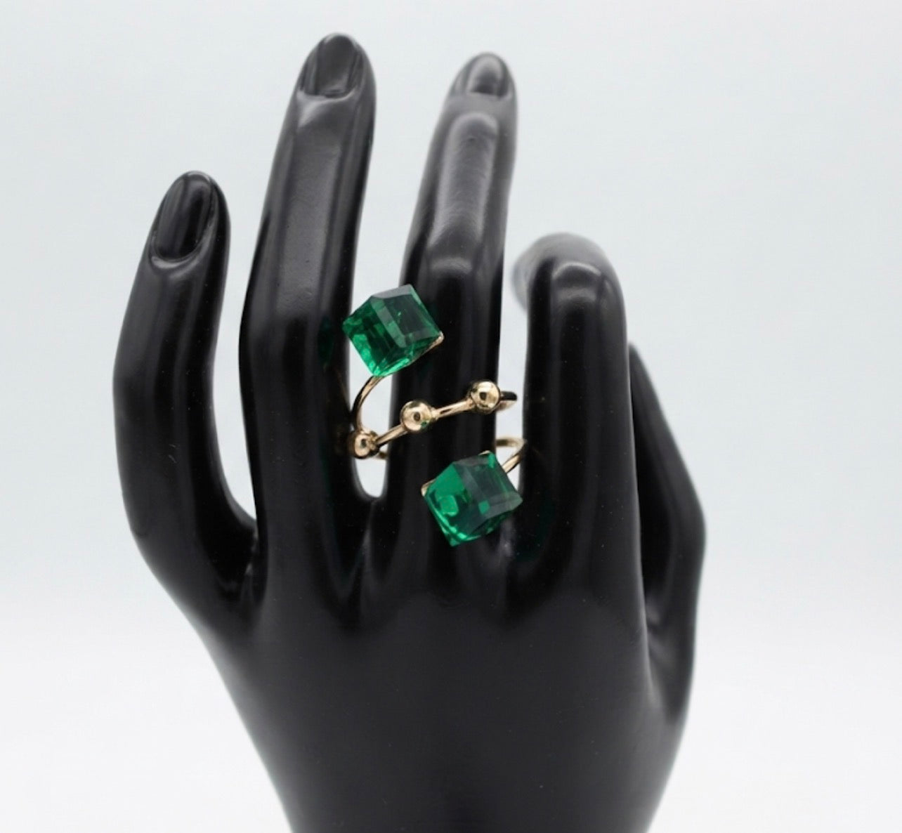 Dual Crystal Geometric Wrap Ring