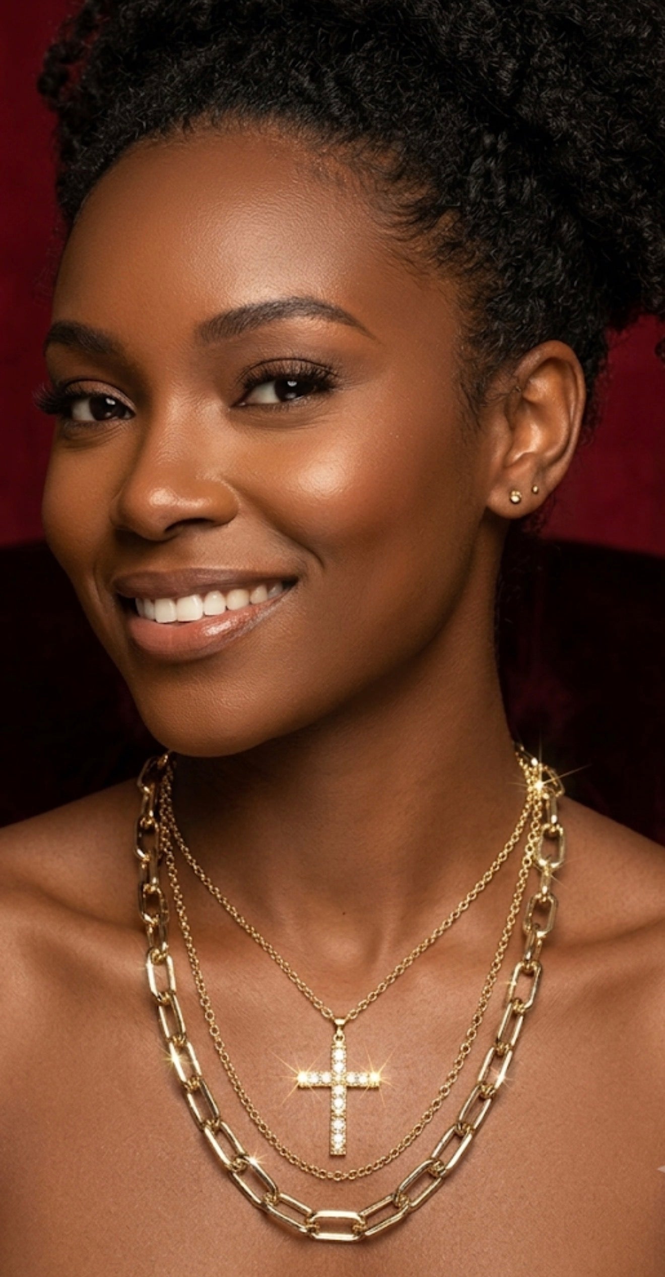 Layered Gold Plated Necklace