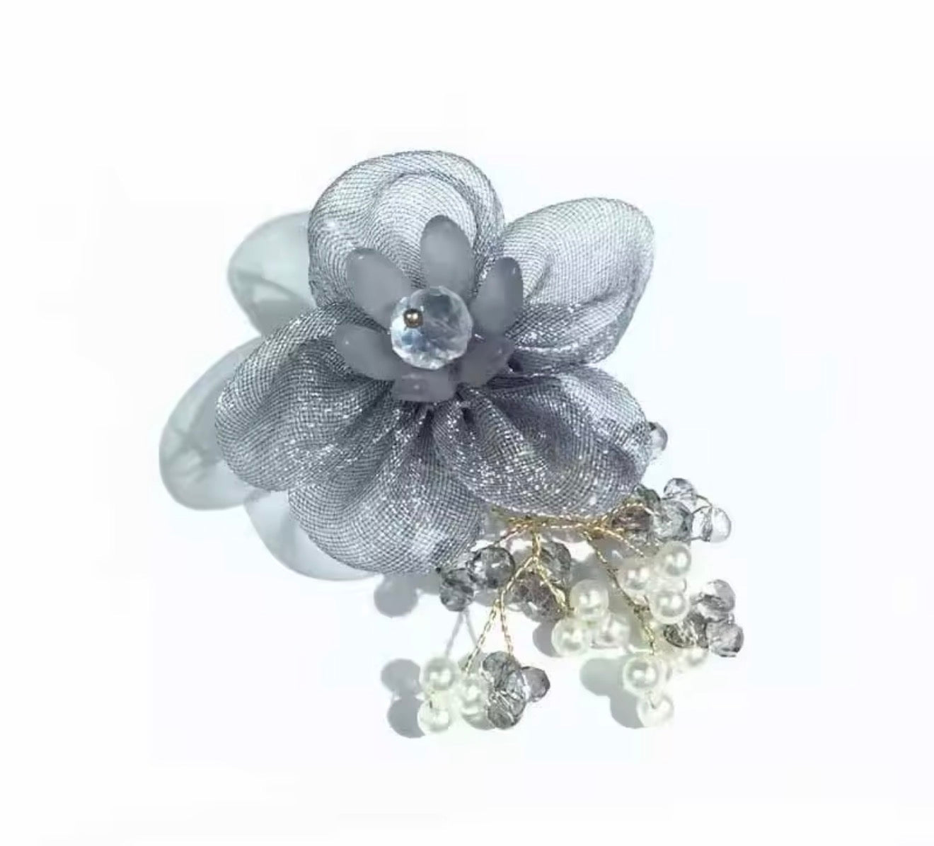 Ethereal Blossom & Beaded Cascade Statement Earrings
