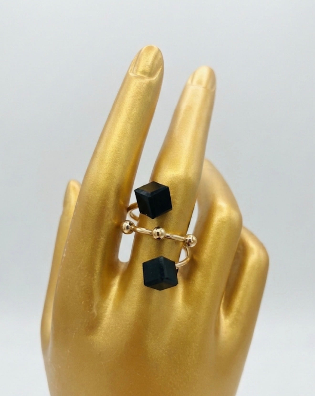 Dual Crystal Geometric Wrap Ring