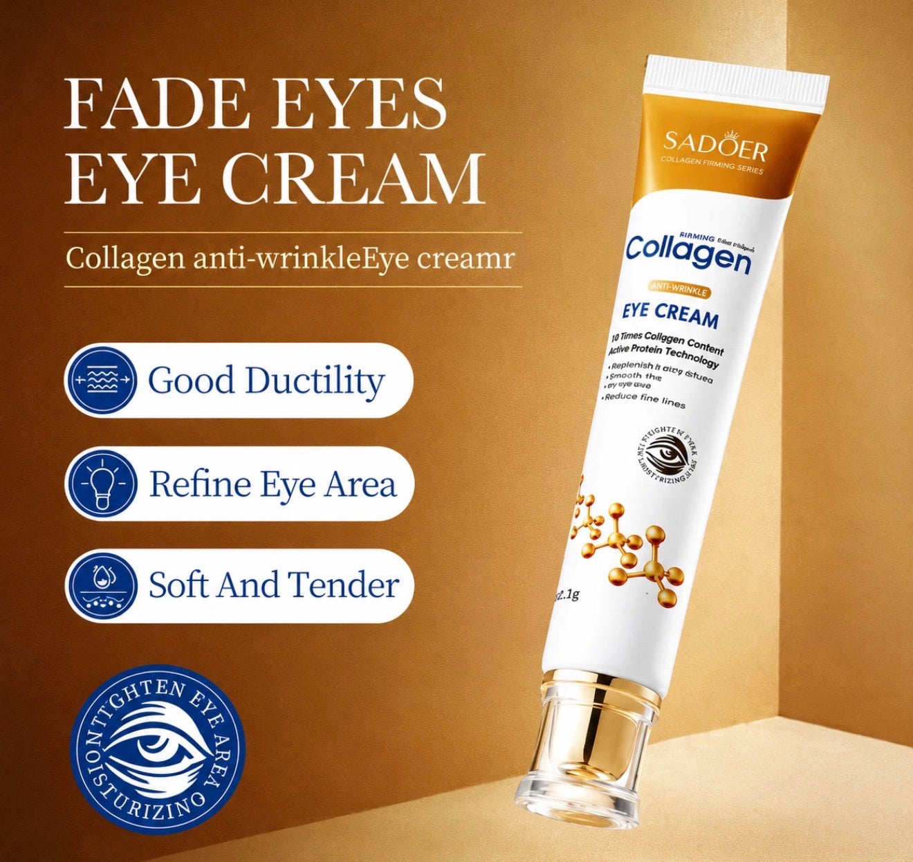 Sadoer Collagen Firming Eye Cream – Anti-Wrinkle & Rejuvenating Treatment.