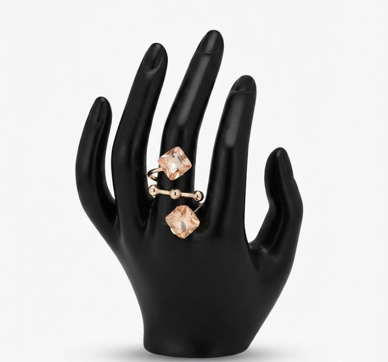 Dual Crystal Geometric Wrap Ring