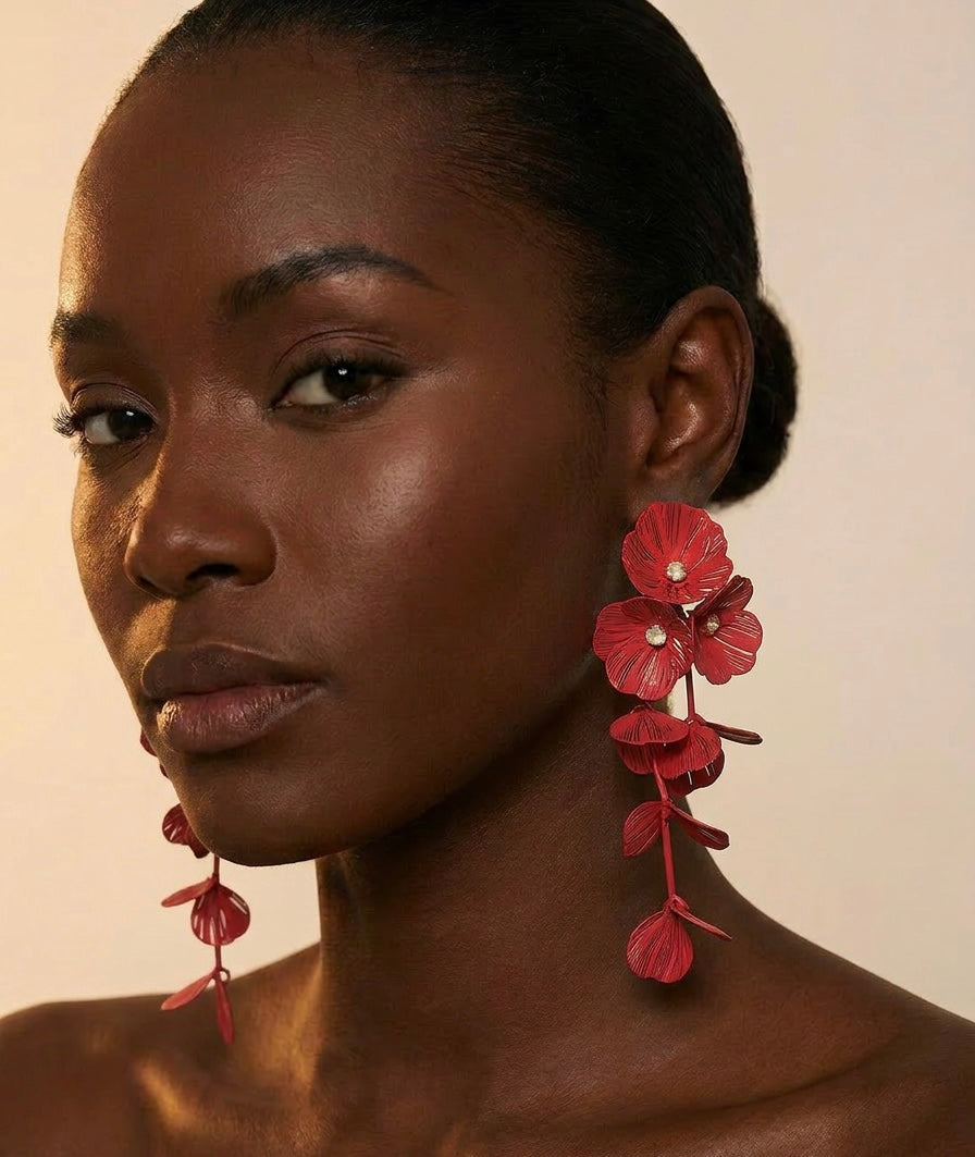Floral Drop Earrings
