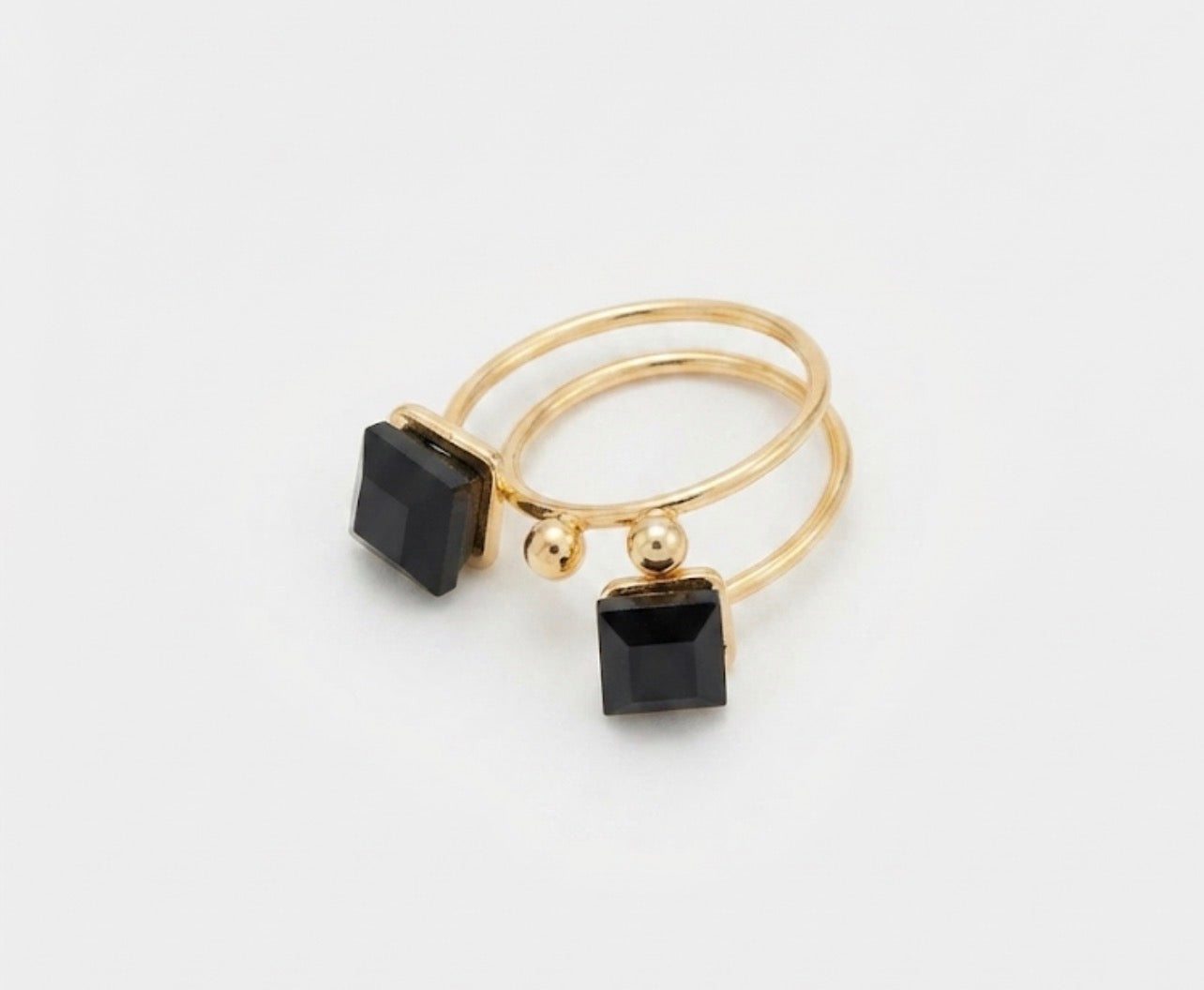 Dual Crystal Geometric Wrap Ring