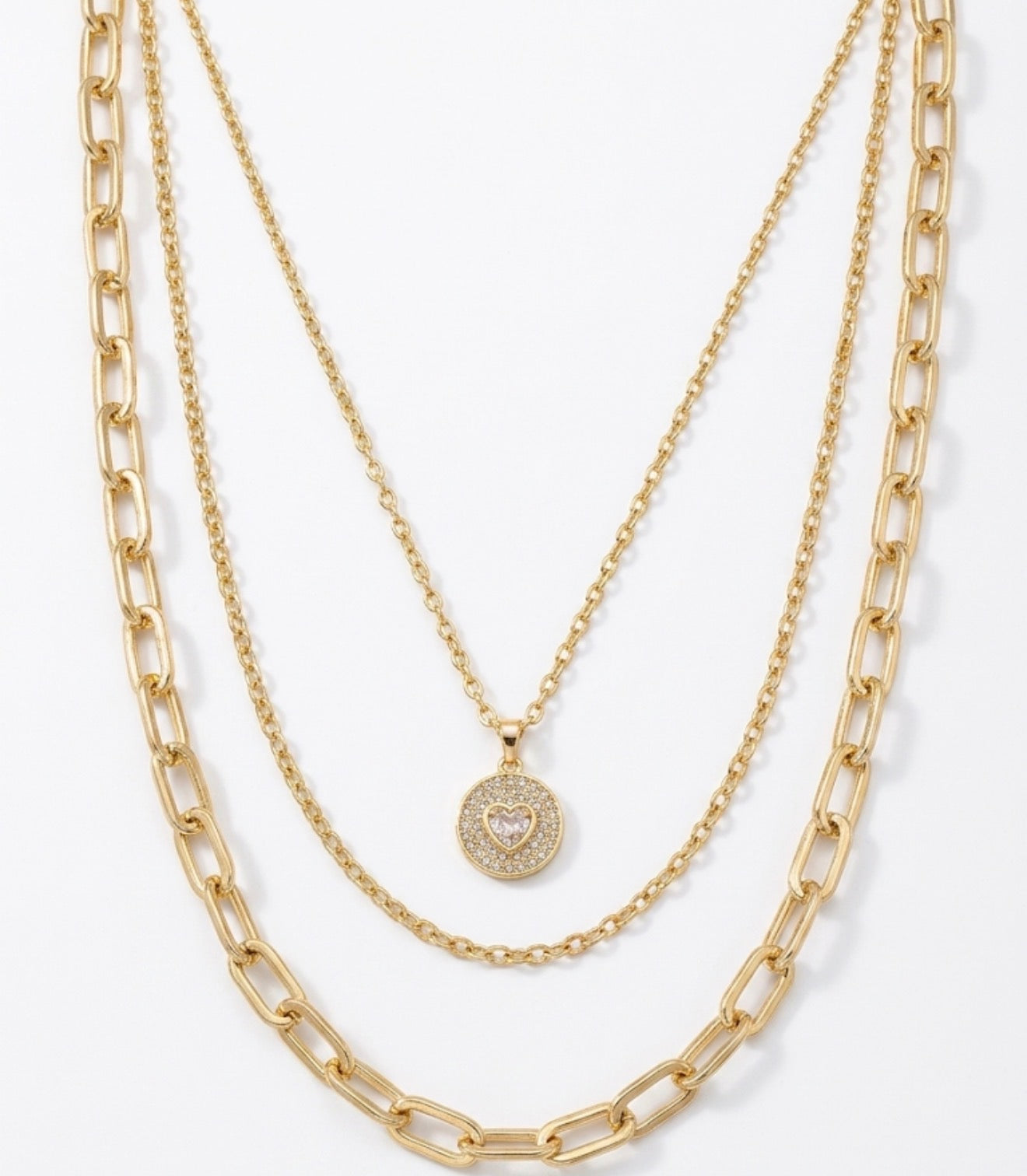 Elevated Elegance Multi-Layered Gold Plated Chain Necklace