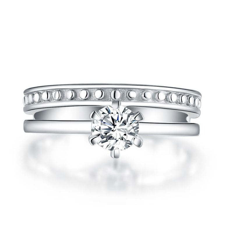 Solid 925 Sterling Silver Ring Fashion Party Jewelry XFR8290-2