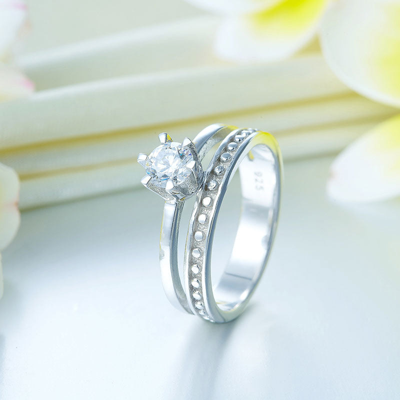 Solid 925 Sterling Silver Ring Fashion Party Jewelry XFR8290-4