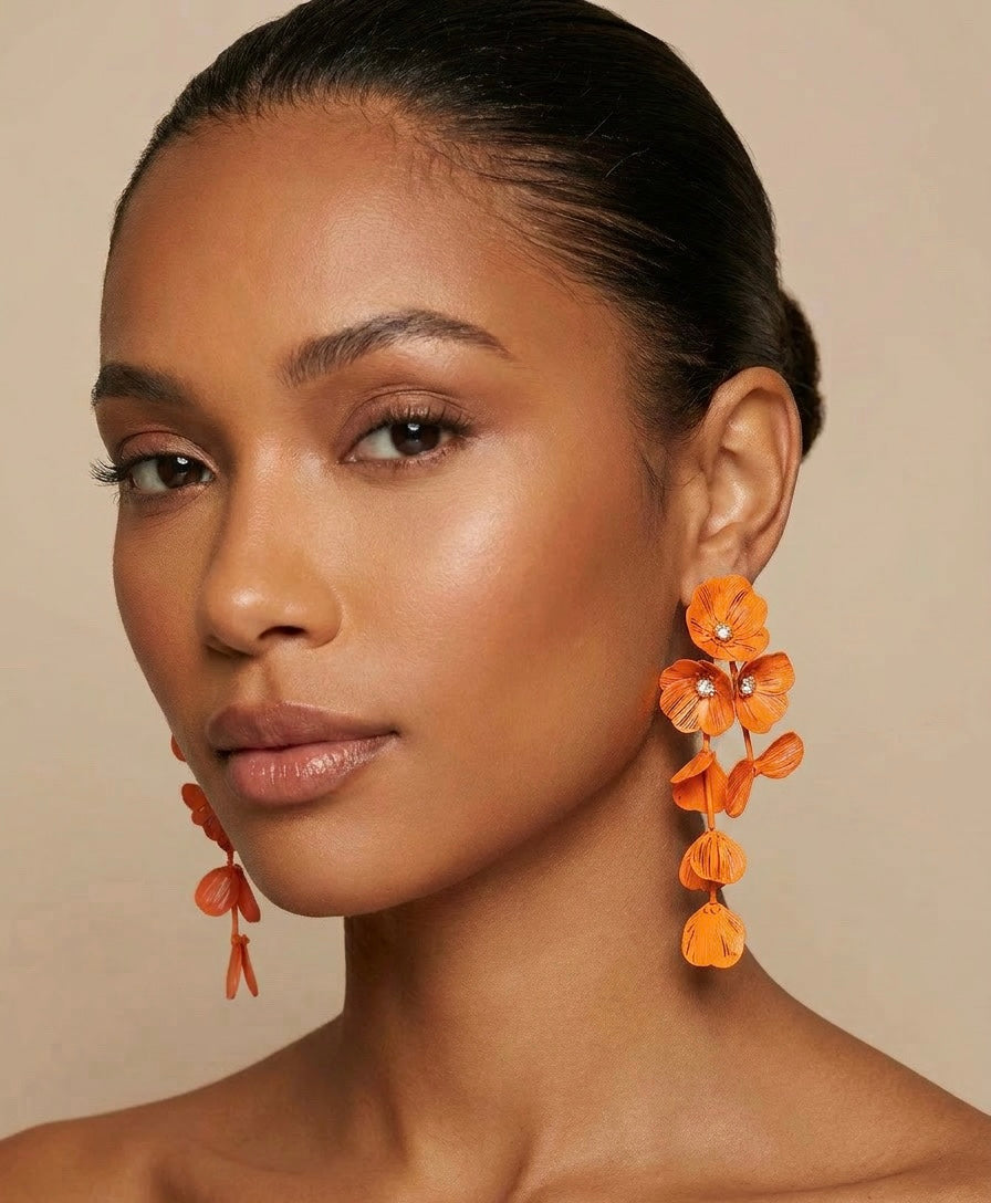 Floral Drop Earrings