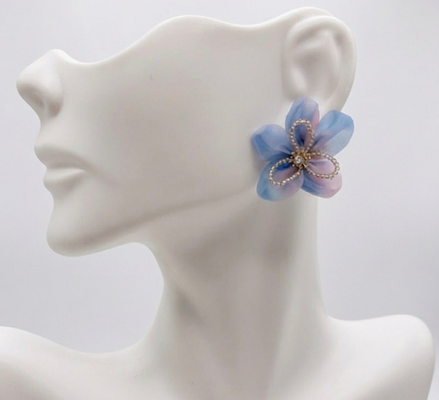 Stunning Pastel Floral Statement Earrings