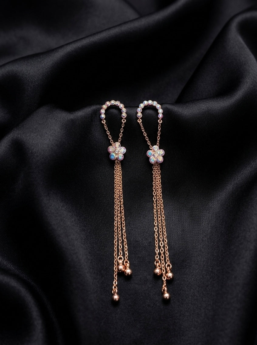 Angelica Crystal Dropping Earrings