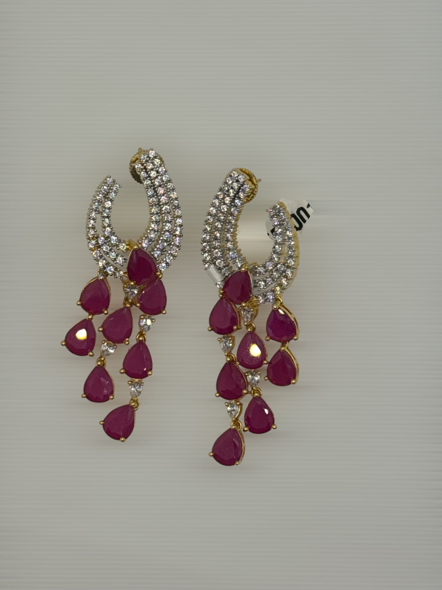 Alice cubic zirconia diamond earrings