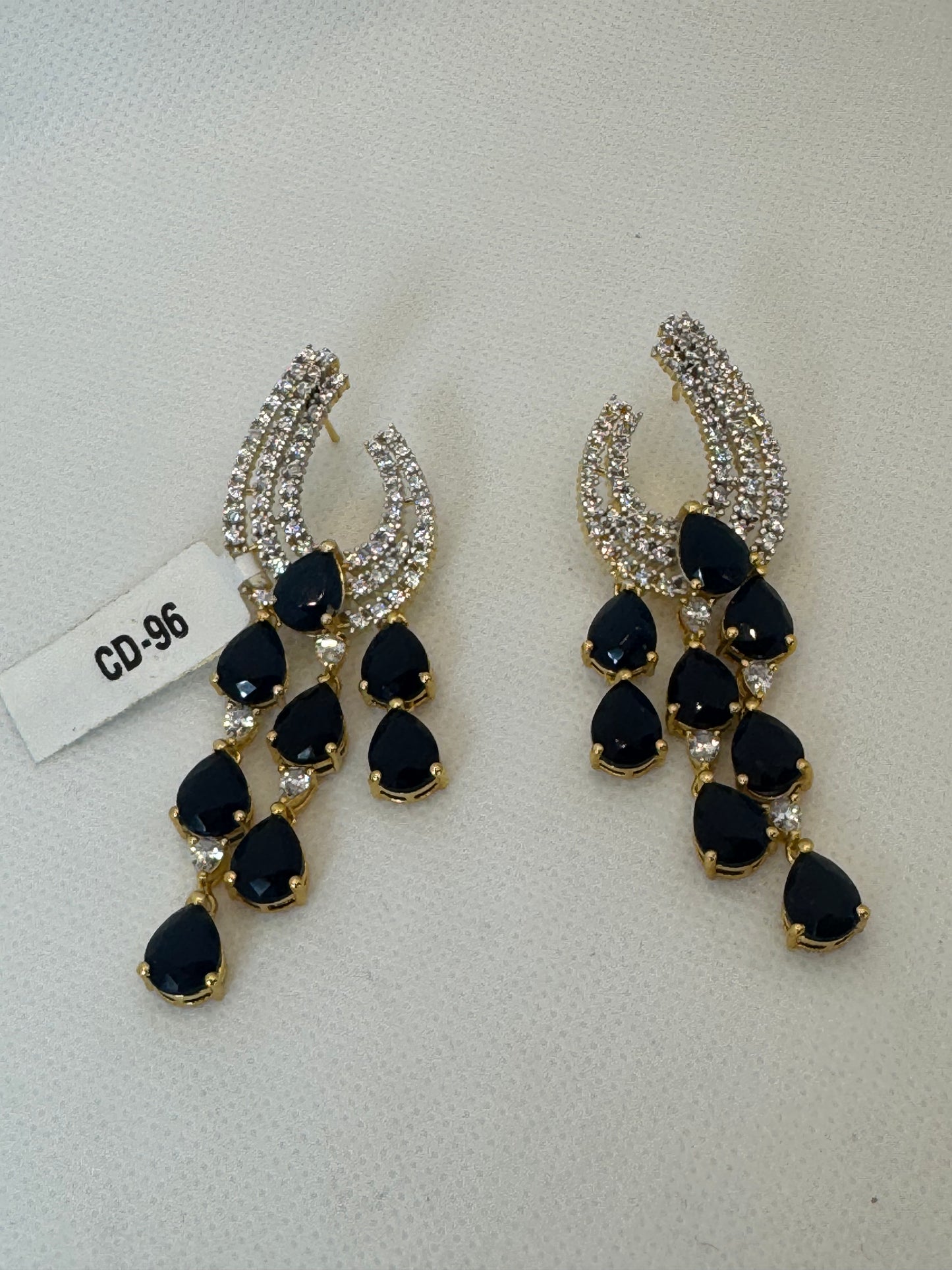 Alice cubic zirconia diamond earrings