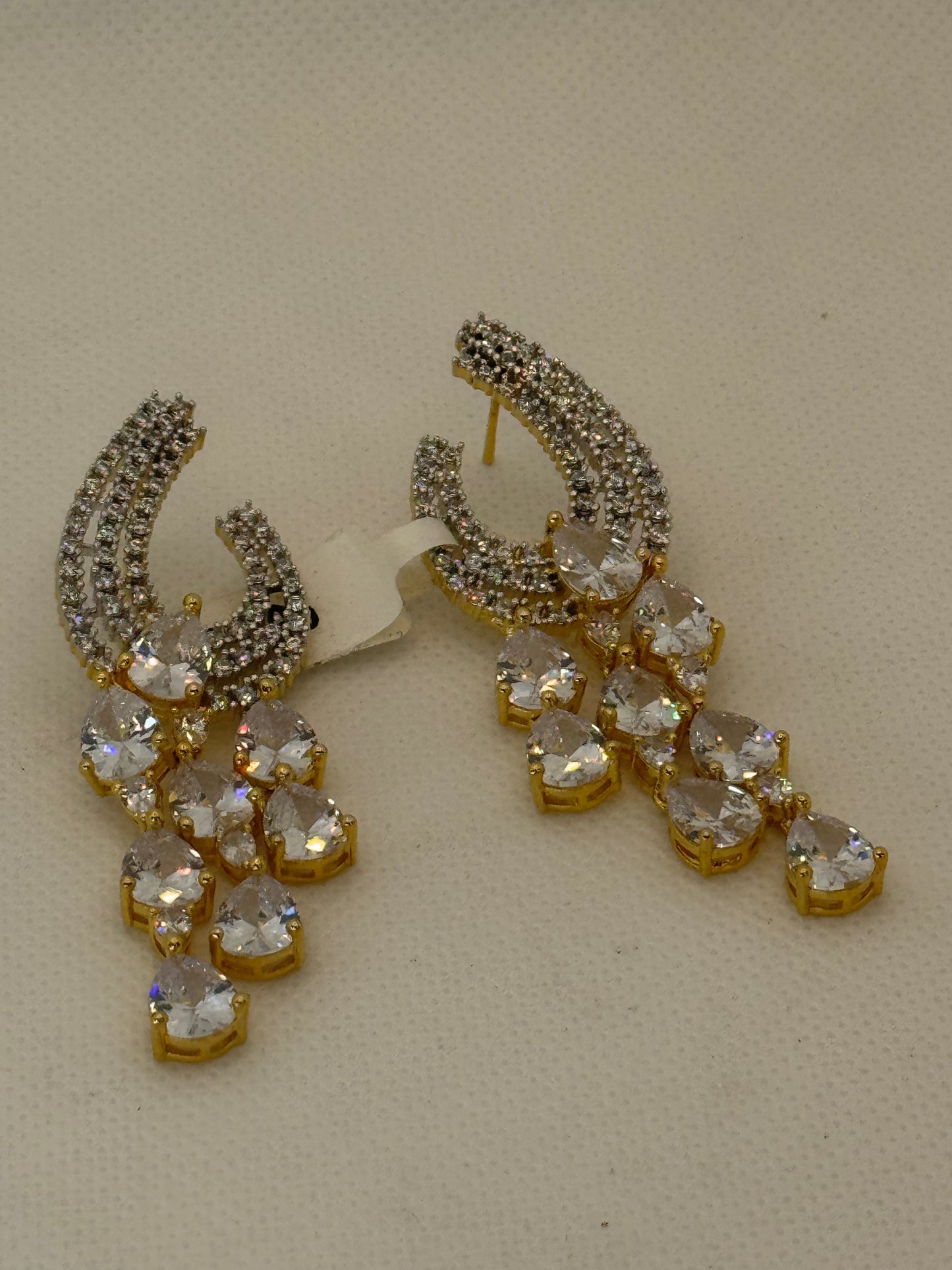 Alice cubic zirconia diamond earrings