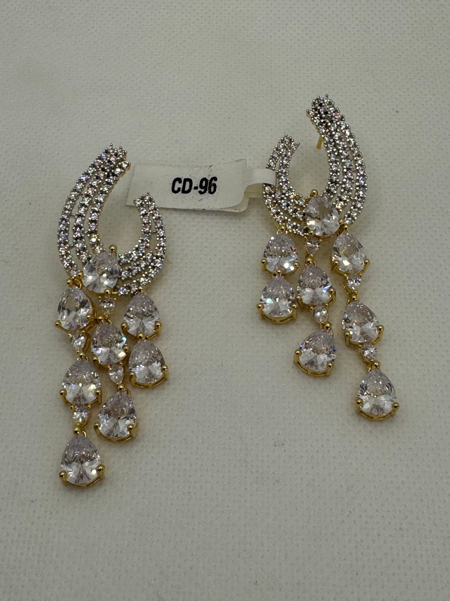 Alice cubic zirconia diamond earrings