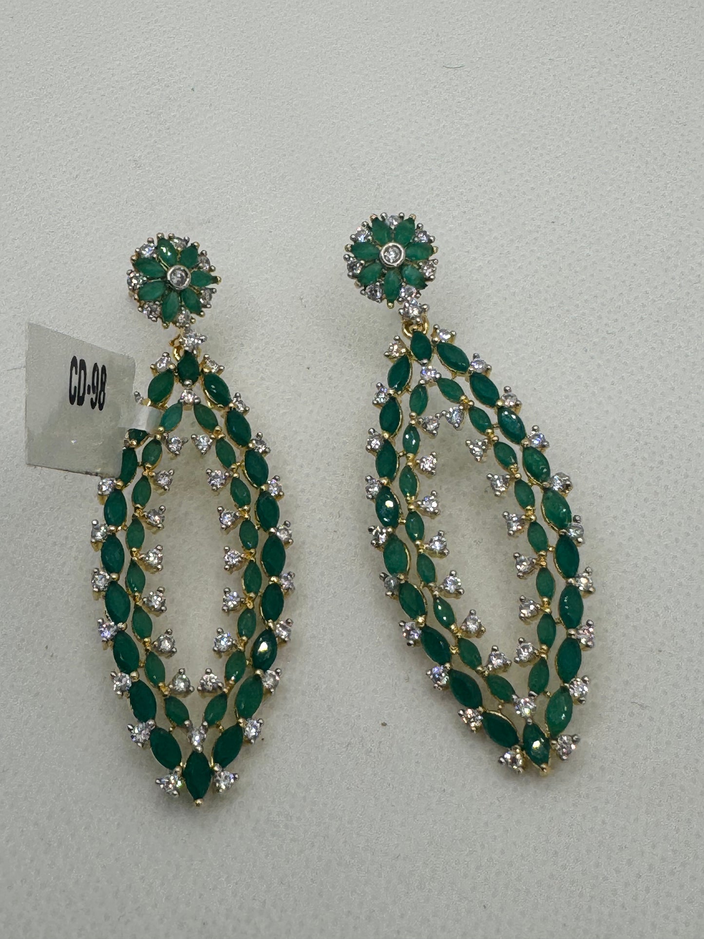 Alexa cubic diamond earrings