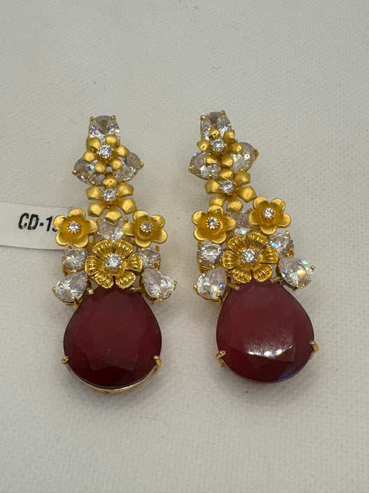 Alisha cubic zirconia diamond earrings