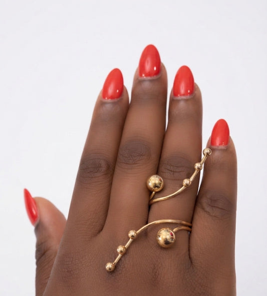 Aurelia Abstract Statement Ring