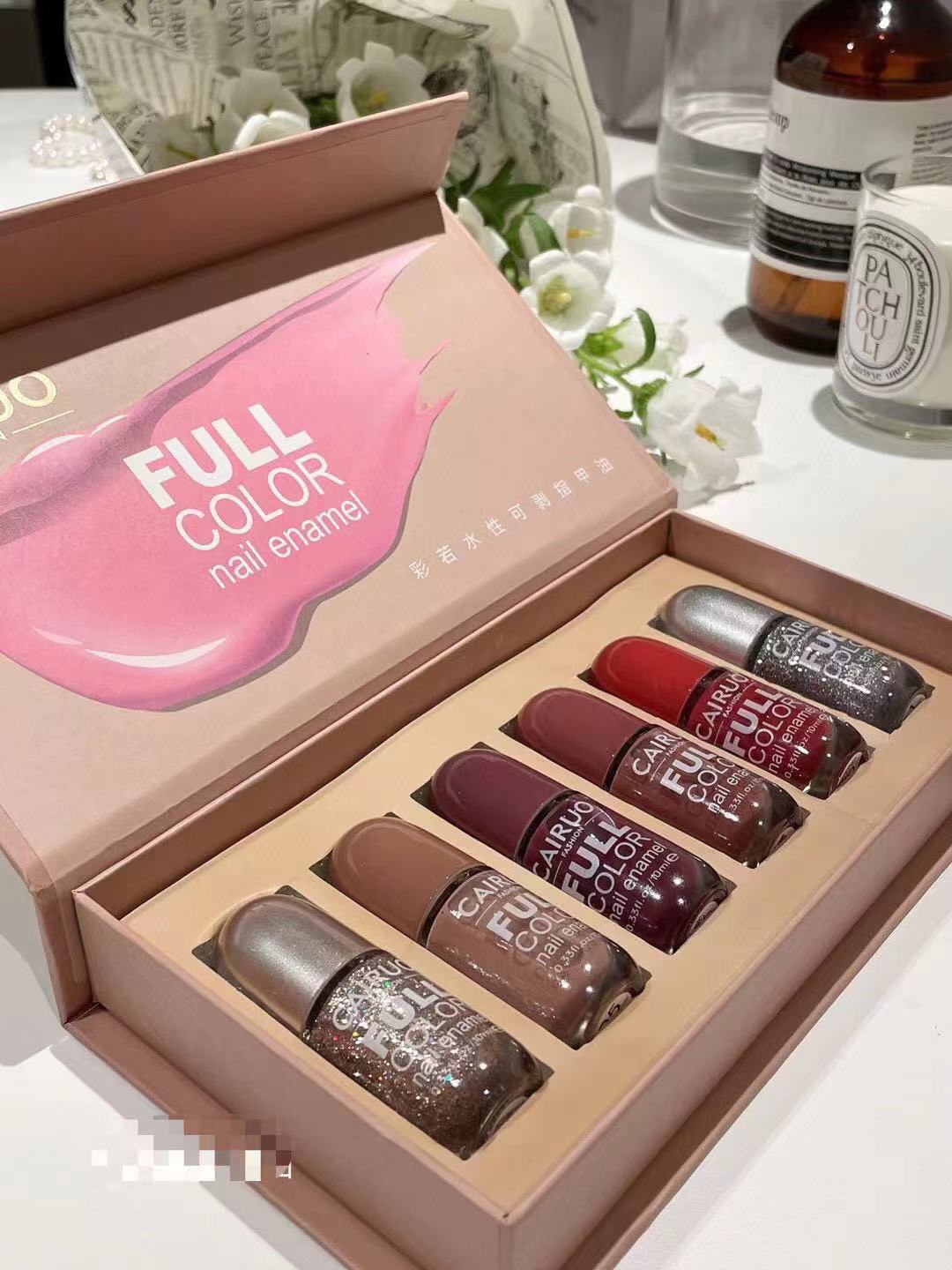 Macaron Color Set Water-based Nail Polish Set-5