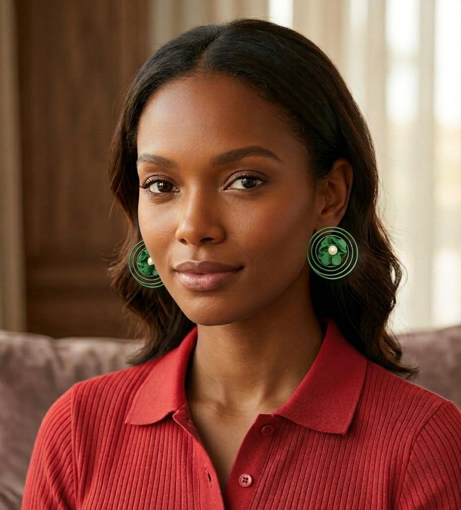 Decent Circular Statement Earrings