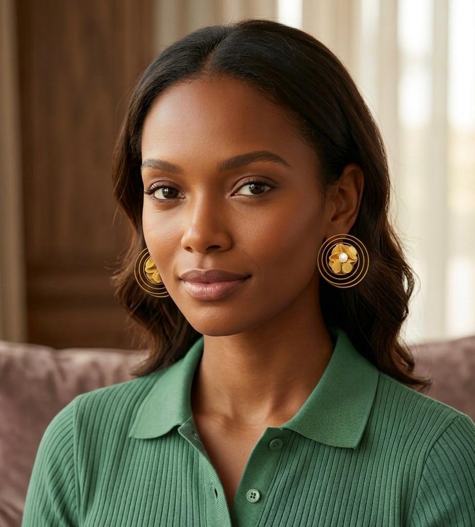 Decent Circular Statement Earrings