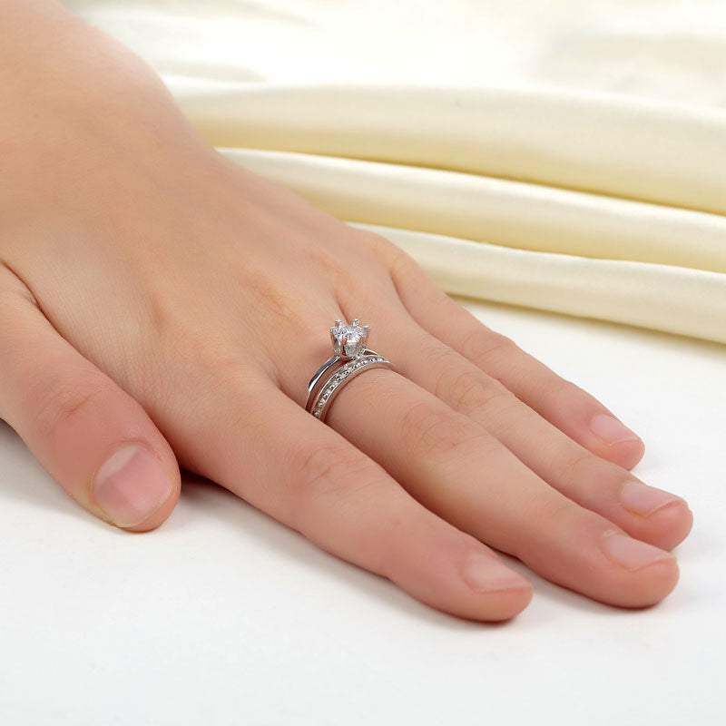 Solid 925 Sterling Silver Ring Fashion Party Jewelry XFR8290-1
